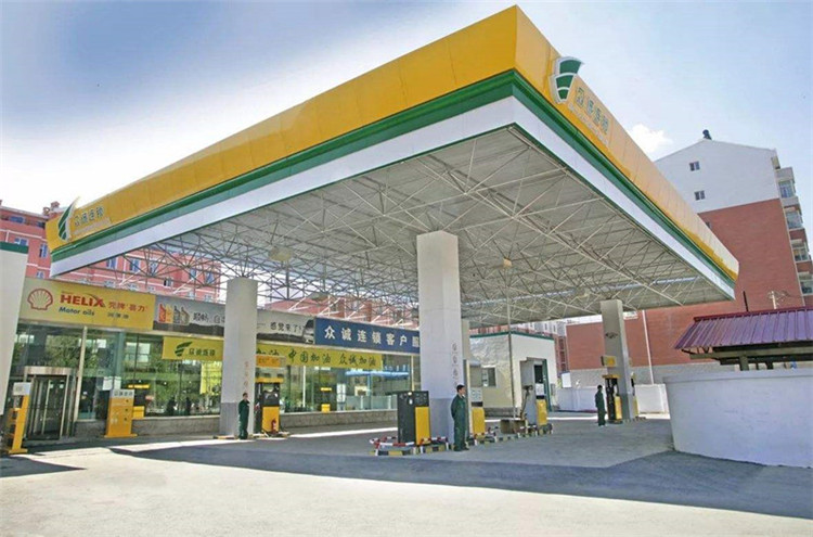 淄博加气站钢结构网架案例7